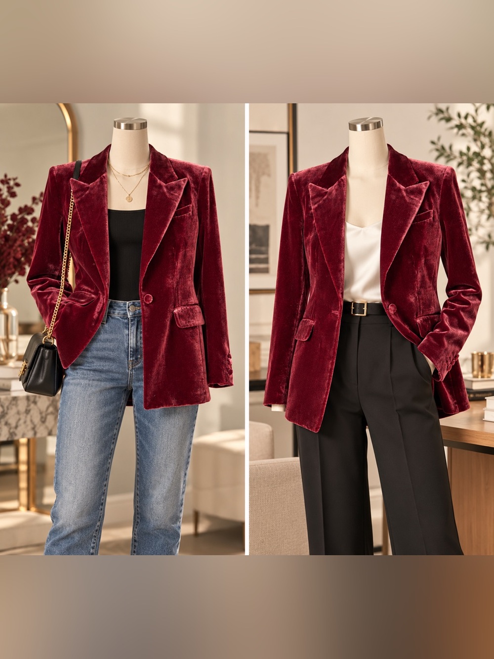 Banana Republic Velvet Blazer